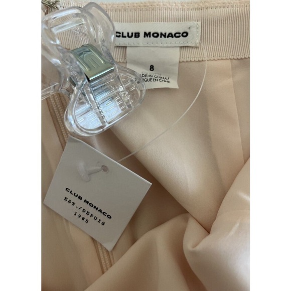 Club Monoco Atrina Skirt Size 8 Pink Pearl Scalloped Cutout Hem NEW - Picture 3 of 13